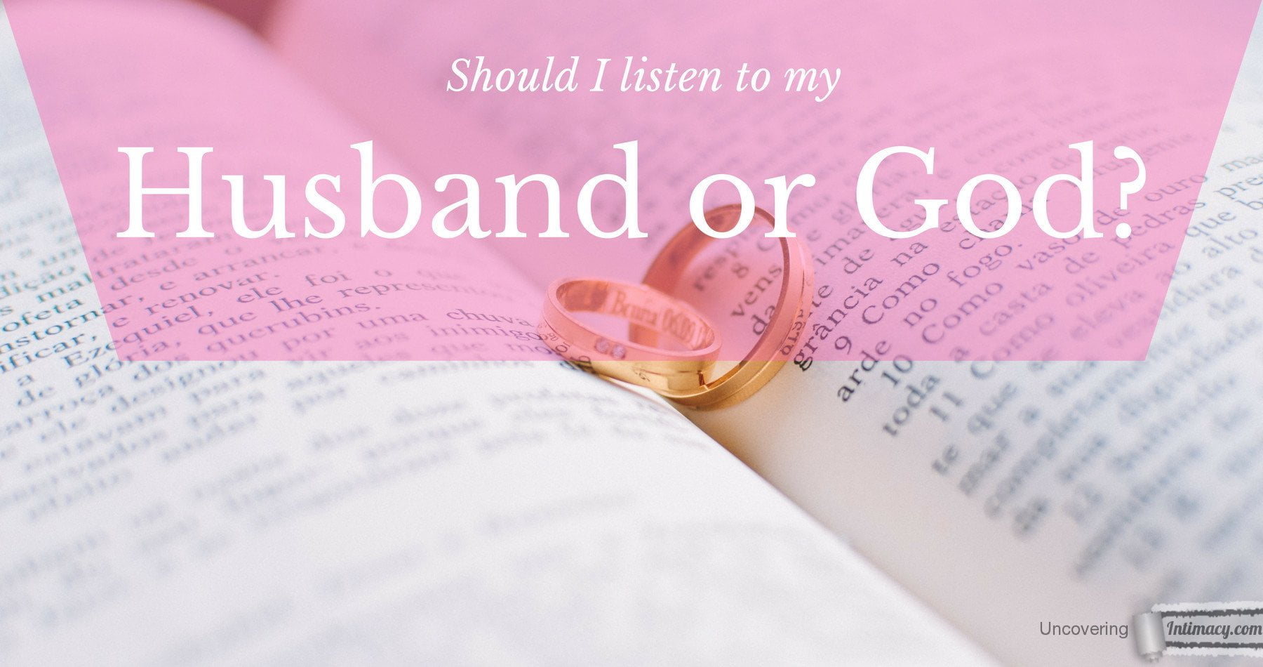 Should I listen to my husband or God? image