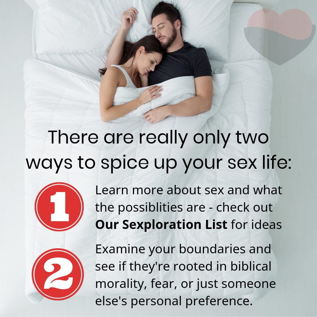ways to spice up married sex